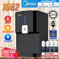 Midea Mild Alkaline Water Dispenser Penapis air 3 Suhu Hot Normal Cold Model: 1662 With 4 Jakim Hala