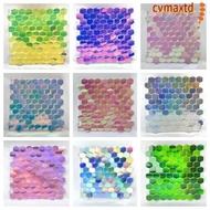 ICVMAX Sequin Backdrop, Silver Gold Glitter Sequin Panel Wall Decor,  Hexagon PET Photo Backdrop Wed