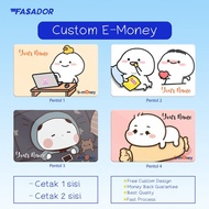 GRATIS CUSTOM NAMA E Money E-Money Card Kartu e-Toll Kereta MRT Pentol