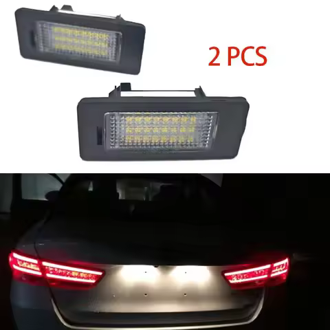 2PCS License Plate Number Light 6000k White No Error For BMW E90 M3 E91 E92 E70 X5 X6 E39 F30 E60 E6