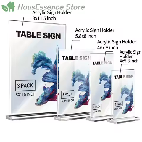 ※1PC Acrylic Sign Holder A4/A5/A6 Desk Display Stand Price Label Display Rack Menu Stand Holder Rest