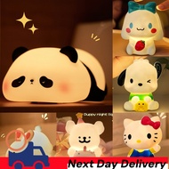 Panda Night Lamp Lampu Comel Sleep Lamp Panda Cartoon  Line Dog Nightlight Gift Supplies