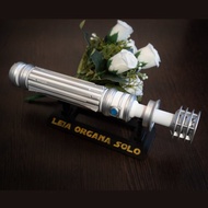 星球大戰靈感新娘花束架白色 |婚禮花束 Leia Lightsaber