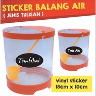 Sticker Air Balang / Font Air Balang / Sticker Printing