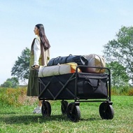 Camping Trolley Outdoor Portable Trolley Oversized Camp Foldable Picnic Trolley Camping Trolley Trailer MOVN