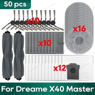 Compatible for Dreame X40 Master Robot Vacuum Accessories Main Side Brush Hepa Filter Mop Rag Dust B
