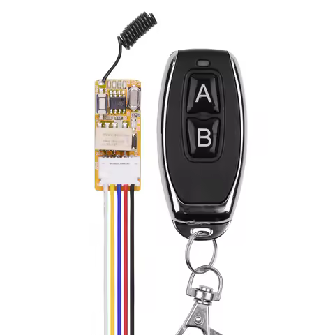 3.7V Mini RF Remote Switch 433MHz 4.2V 4.5V 5V 6V 7.4V 9V 12V Small Relay Contact Wireless Switches 