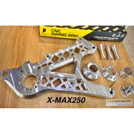 PROTAPER XMAX250 XMAX 250 / XMAX300 XMAX 300 Fully Cnc Swing Arm Full Set With Bush Full Black / Sil