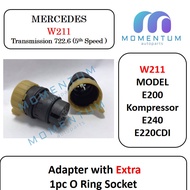 Mercedes Benz Adapter Extra 1 Piece o Ring Socket Transmission 722.6 (5th Speed) E200 Kompressor E24