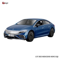 Maisto Tỉ Lệ 1:27 Đen 2022 Mercedes-Benz EQS Hợp Kim Hình Xe Ô Tô Đúc Chính Xác Sưu Tập Đồ Chơi Cho 