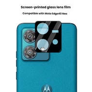 9H Hardness Black Silk Print Lens Film For Motorola Edge 50 Pro Ultra Edge 60 Fusion Edge 70 Fusion 