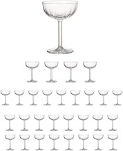Plakira Unbreakable Easy to Assemble Champagne Glasses, 4 Tiers, Set of 30, 4 Tiers, 4.1 fl oz (130 