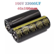 1ชิ้น100V 22000UF ตัวเก็บประจุตัวกรองความจุเครื่องขยายเสียง22000uF100v 40X100มม. 4pin เดิมใหม่