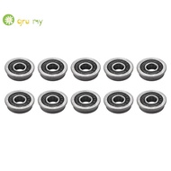 10Pcs F695- Bearing 5X13X4mm Flanged Miniature Deep Groove Ball Bearings F695RS for   2/3 3D Printer