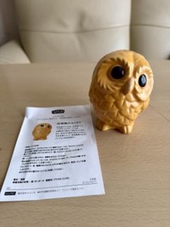 日本手造信樂燒陶瓷貓頭鷹擺件