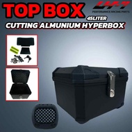 Malaysia Spot Top Box Motorcycle ABS 45L Waterproof Box Premium Motorcycle Box Accessories Box Motor