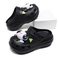 FENTINA Sandal Kodok Dewasa Wanita Kekinian Tinggi 8cm  Sandal Baim Wedges sandal Jelly Anti-selip