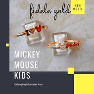 Kado bayi emas asli gelang mickey mouse disney UBS 375