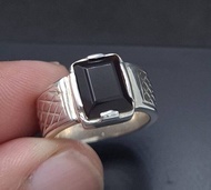 葉門Aqeeq戒指 深黑紅 葉門Agate 男士戒指 天然瑪瑙 男士禮物