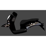 SCOOPY 2017-2020 TRANSPARENT STRIPING STICKER TRANSPARENT SAKURA ARAI DESIGN