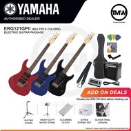 [PRE-ORDER] Yamaha Electric Guitar Package ERG121GPII Black Red Blue Gigmaker High Quality Guitar Amplifer GA15 Guitar/Bass Auto Tuner YT100 Picks Gig Bag Strp Set String Winder Cable Absolute Piano The Music Works Store GA1 [BULKY]