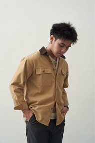 Slowshift – Field Jacket แจ็คเก็ตผ้าคอตตอน คอปกลูกฝูก Corduroy สไตล์ Workwear พร้อมกระเป๋าอกคู่