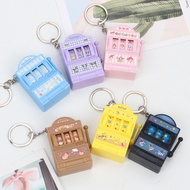 Kawaii Cute Fashion Sanrio Casino Game Console KeyChain Melody Cinnamoroll Kuromi kitty Mini Simulat