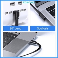 KOK Right Angle 90 Degree Extension Cable USB C Male to Type C Female Data Adapter Cord 100W Fast Ch