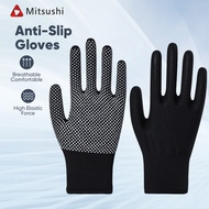 Mitsushi Antiskid Gloves Anti-Slip Palm Grips Full Finger Gloves Nitrile Rubber Cycling Gloves