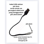 Tws i7s charging cable, headlamp, emergency etc.