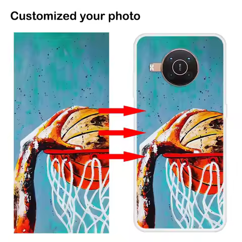 Customized DIY Photos Clear TPU Covers for Nokia X20 X10 5.4 3.4 5.3 7.2 6.2 4.2 3.2 Protective Phon