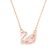 【100% Genuine】Swarovski Dazzling Swan Necklace Womens Swan Pendant With Chain Womens Necklace