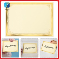 10pcs A4 Certificate Inserts Thick Blank Printing Paper Certificate Printing Paper School Award Pape