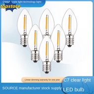 TOPSTORED LED Light Bulb, E12 E14 Warm White Crystal Light Bulb, Hot Incandescent Candle 0.5W 1W LED