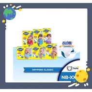 Drypers Classic Tape S78/M54/L50/XL44/XXL40