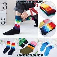 UNDIESSHOP Men's Socks Colorful Casual Funny Argyle Filled Optic