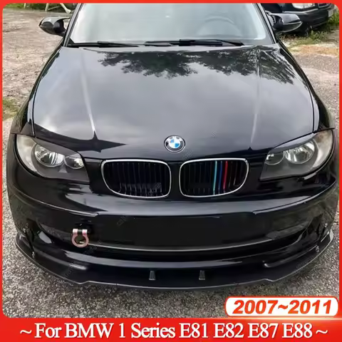 Front Bumper Lip Splitter For BMW 1 Series E81 E82 E87 E88 LCI 2007-2011 116i 118i 120i 125i 128i 13