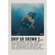 【READY STOCK】Poster Cover Album Drip or Drown 2 by Gunna for room/wall/gift