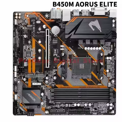 Used for Gigabyte B450M AORUS ELITE AM4 mATX DDR4 Motherboard