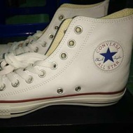 Sale Sale!  50% Off Discount! Before 2480ntNow 1240ntChuck Taylor All Star Converse®Size 25.5High Cut Leather Color White For Unisex