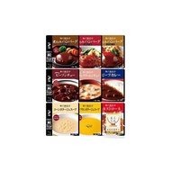 [Direct from Japan]Retort Poultry Side Dishes Hamburger Steak Stew Curry 9-Serving Assortment Set Kobe Kaikatei Japanese Dried Vegetables Preserved Food