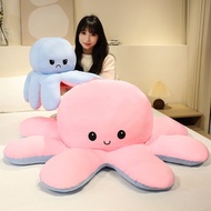 40/80/120cm Stuffed Toy Flip Octopus Reversible Plushie Super Soft Kawaii Cuddly Toys Plush Toy Doll