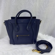 Celine Nano luggage leather handbag