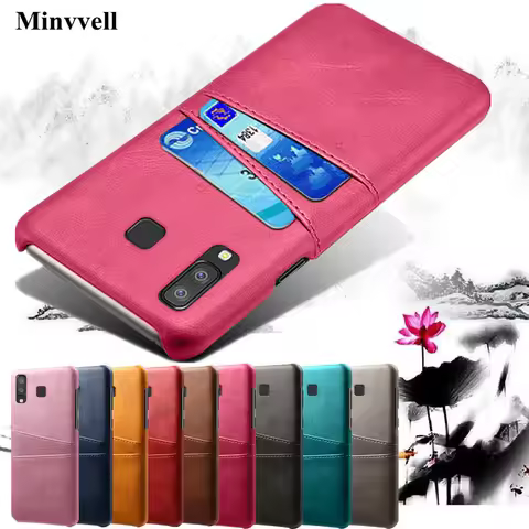 Case For Samsung Galaxy A8 A9 Star Ultra Card Slots Cover PU Leather+PC Back Cases For Samsung A8 St