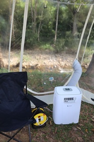 แอร์ 3000 btu และ เต็นท์ Bubble Tent มาตรฐาน มอก. วิมานแอร์ ขนาดเต็นท์ 3m x 3m สามารถติดแอร์ได้