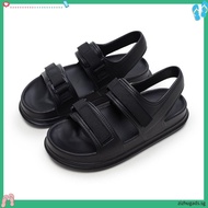UTUNE Womens Sandals Strip Beach Style Sandal Casual Soft Sole Non-Slip Flat Women's Shoes