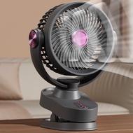 Desktop Clip Fan Mini USB Rechargeable Portable Fan Strong Wind Table Fan Baby Stroller 120° Rotatio