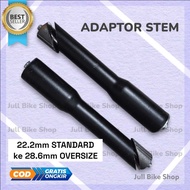 22.2 to 28.6 stem adapter for fixie mtb bikes etc. standard to oversize handlebars 22 2 to 28 6 mm 2