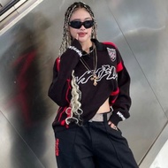 WP Company - Knitwear BOXY Milano Black Football Knit Unisex Sweater / Men's & Women's Knitted Sweat