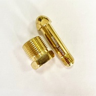 Neple selang tabung Regulator Oxygen Nepple Oksigen Drat 1/4" Inch Oxy
